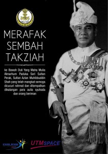 Sembah Takziah Sultan Perak 28052014